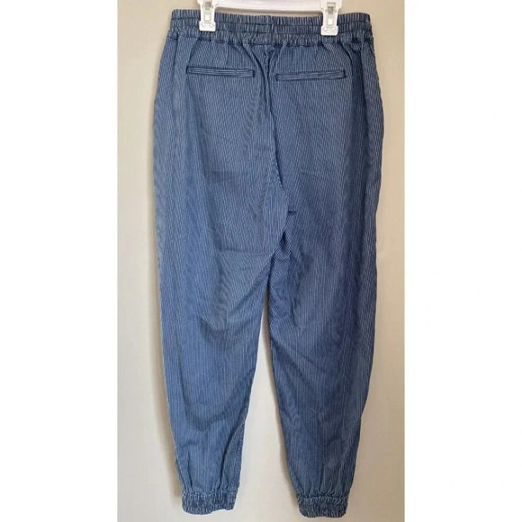 NWT Sweaty Betty Pants Twilight 7/8 Trouser Blue Chambray Stripe Small S… - Picture 2 of 4